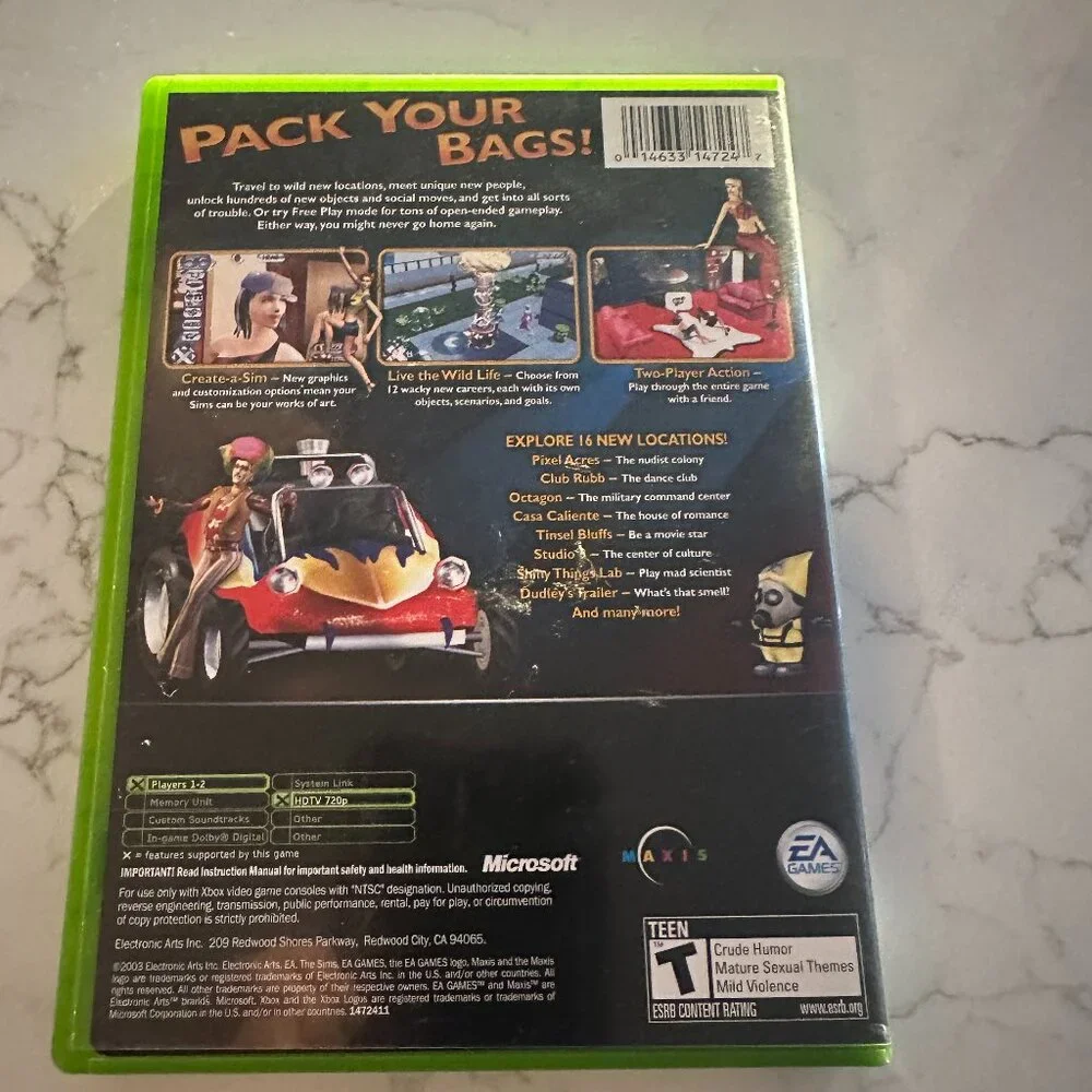 Xbox The Sims Bustin' Out